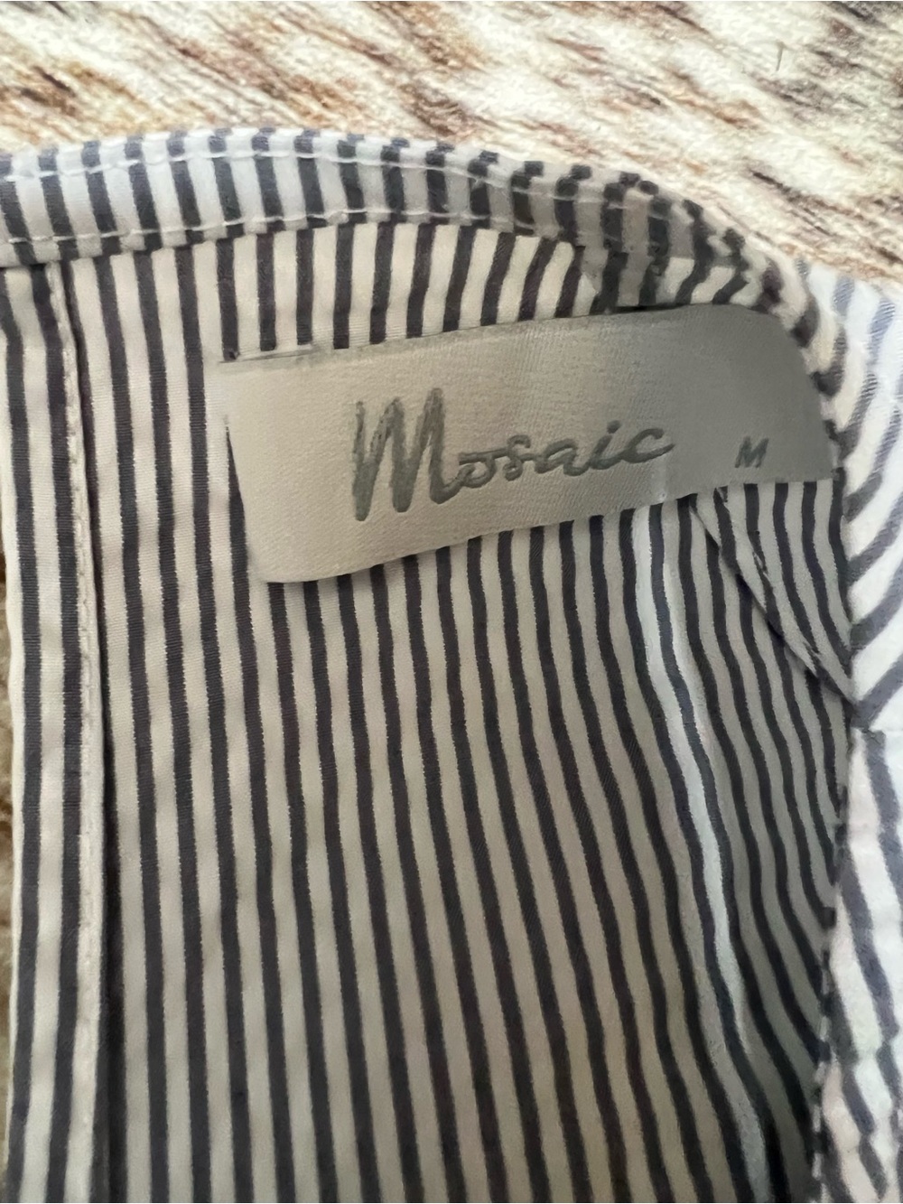 Sleeveless Black & White Striped Fit-and-Flare Assymetrical Dress - Picture 7 of 11